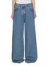 Main View - Click To Enlarge - THE ATTICO - Double Waistband Cotton Wide Leg Jeans