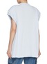 Back View - Click To Enlarge - THE ATTICO - Laurie' Oversized Mock Neck Cotton T-Shirt