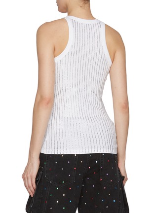 Back View - Click To Enlarge - THE ATTICO - Sequin Cotton Tank Top