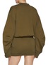 Back View - Click To Enlarge - THE ATTICO - V-Neck Cotton Mini Dress