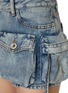  - THE ATTICO - Fay' Pocket Cotton Denim Skirt