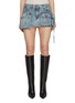 Main View - Click To Enlarge - THE ATTICO - Fay' Pocket Cotton Denim Skirt