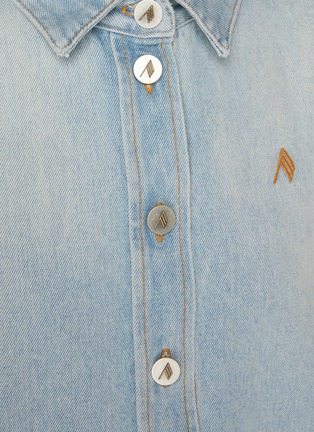  - THE ATTICO - Asymmetrical Hem Cotton Denim Shirt