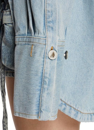  - THE ATTICO - Asymmetrical Hem Cotton Denim Shirt