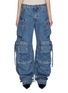 Main View - Click To Enlarge - THE ATTICO - Fern' Pocket Cotton Jeans