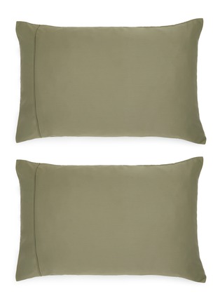 Main View - Click To Enlarge - NAKEDLAB - Bamboo Pillow Case Set Of 2 — Khaki Green