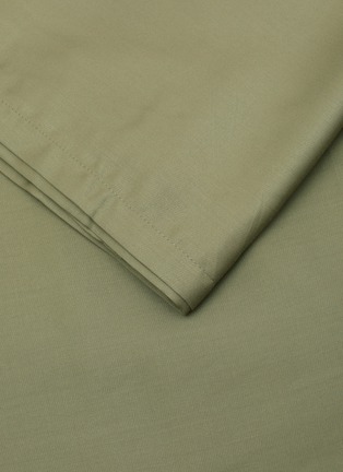 Detail View - Click To Enlarge - NAKEDLAB - Bamboo King Side Flat Sheet — Khaki Green