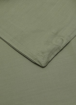 Detail View - Click To Enlarge - NAKEDLAB - Bamboo Twin Size Duvet Cover — Khaki Green