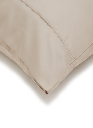 Detail View - Click To Enlarge - NAKEDLAB - Modal Dobby Embroidery Pillowcase Set of 2 — Byron Sand