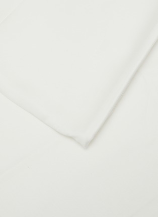 Detail View - Click To Enlarge - NAKEDLAB - Modal Queen Size Dobby Embroidery Duvet Cover — White on White