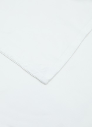  - NAKEDLAB - Modal Twin Size Dobby Embroidery Duvet Cover — White on White