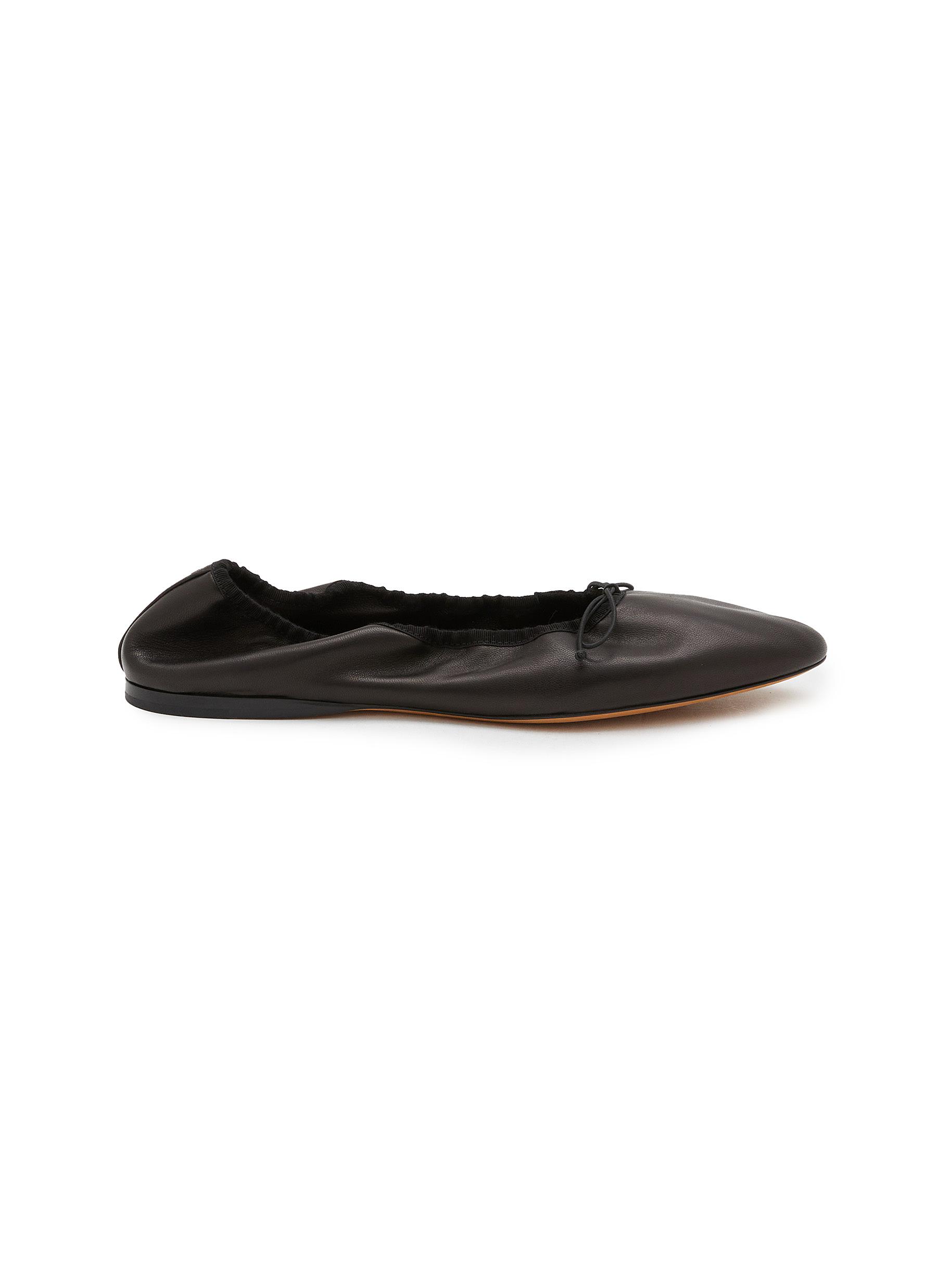 【関税&送料込】The Row Black Leather Awar Ballerina The Row | Awar black leather ballerina flats | Savannahs