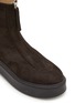 Detail View - Click To Enlarge - THE ROW - Zipped Suede Boots