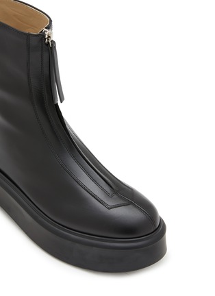 Detail View - Click To Enlarge - THE ROW - Zipped Leather Boots