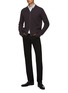 Figure View - Click To Enlarge - BARENA - Thumb Hoe Wool Varsity Cardigan