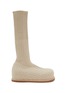 Main View - Click To Enlarge - AMINA MUADDI - Veneda Stretch Ribbed Knit Flatform Boot