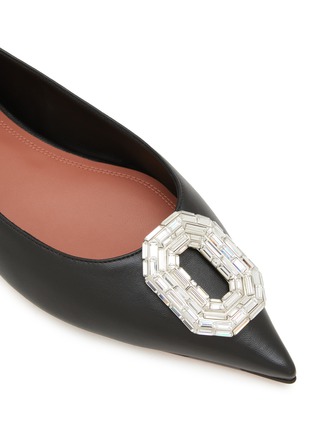 Detail View - Click To Enlarge - AMINA MUADDI - Camelia Skimmer Leather Flats