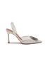 Main View - Click To Enlarge - AMINA MUADDI - Camelia 90 Lace Slingback Pumps