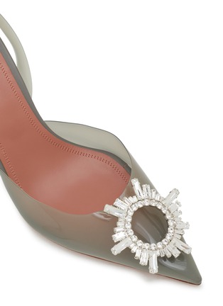 Detail View - Click To Enlarge - AMINA MUADDI - Begum Glass 70 Slingback Pumps