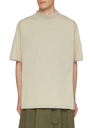 Main View - Click To Enlarge - BALENCIAGA - Balenciaga Logo Cotton T-Shirt