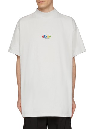 Main View - Click To Enlarge - BALENCIAGA - X eBay Oversized Ebay Logo Cotton T-Shirt