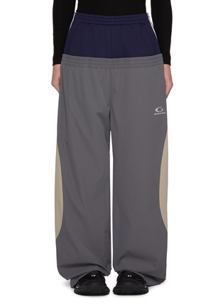 Main View - Click To Enlarge - BALENCIAGA - Double Contrast Waistband Track Pants