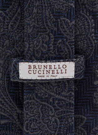 Detail View - Click To Enlarge - BRUNELLO CUCINELLI - Paisley Silk Tie