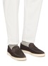 Figure View - Click To Enlarge - BRUNELLO CUCINELLI - Beefroll Suede Penny Loafers