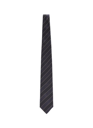 Figure View - Click To Enlarge - BRUNELLO CUCINELLI - Striped Silk Tie