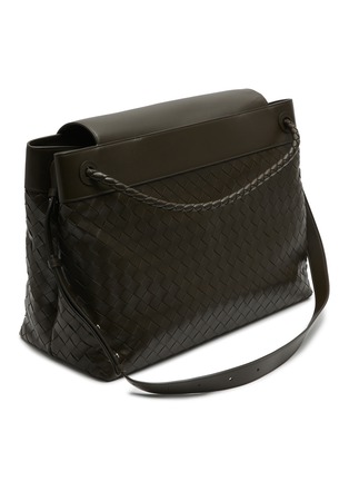 Detail View - Click To Enlarge - BOTTEGA VENETA - Large Andiamo Intrecciato Leather Messenger