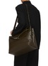 Front View - Click To Enlarge - BOTTEGA VENETA - Large Andiamo Intrecciato Leather Messenger