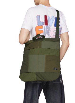 Figure View - Click To Enlarge - COMME DES GARÇONS HOMME - X Porter Patchwork Tote Bag