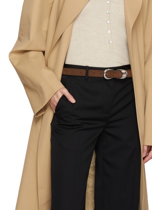 Figure View - Click To Enlarge - DÉHANCHE - Hollyhock Polished Suede Belt