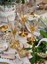 Detail View - Click To Enlarge - SUMMERILL & BISHOP - Gold Art Deco Hand Decorated Red Wine Glass