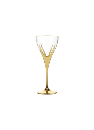 SUMMERILL & BISHOP | Gold Art Deco Hand Decorated Red Wine Glass