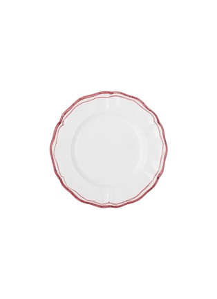 Main View - Click To Enlarge - SUMMERILL & BISHOP - Double Rim Scalloped Side Plate — Red