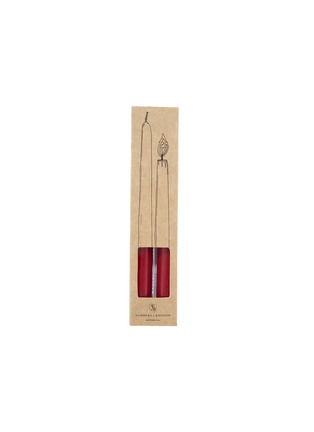 Main View - Click To Enlarge - SUMMERILL & BISHOP - Tapered Candle Set of 2 — Red Branded Packaging