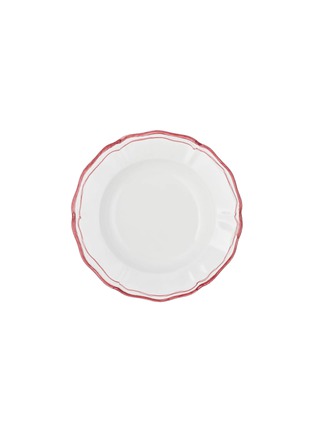 Main View - Click To Enlarge - SUMMERILL & BISHOP - Double Rim Scalloped Dinner Plate — Red