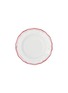 Main View - Click To Enlarge - SUMMERILL & BISHOP - Double Rim Scalloped Dinner Plate — Red