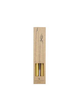 Main View - Click To Enlarge - SUMMERILL & BISHOP - Tapered Candle Set of 2 — Gold Branded Packaging