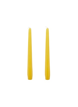 Detail View - Click To Enlarge - SUMMERILL & BISHOP - Tapered Candle Set of 2 — Yellow Branded Packaging