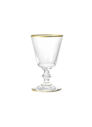 Main View - Click To Enlarge - SUMMERILL & BISHOP - Gold-Tone Rim White Wine Glass