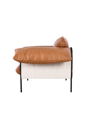 Detail View - Click To Enlarge - ELLISON STUDIOS - Alva Leather Armchair — Gibson Tan