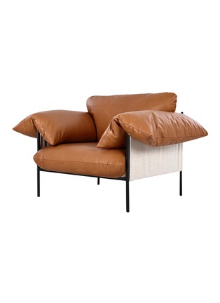 Main View - Click To Enlarge - ELLISON STUDIOS - Alva Leather Armchair — Gibson Tan