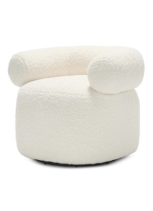 Main View - Click To Enlarge - ELLISON STUDIOS - Huggy Swivel Armchair — Montauk Off-White