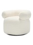 Main View - Click To Enlarge - ELLISON STUDIOS - Huggy Swivel Armchair — Montauk Off-White