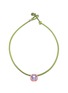 Main View - Click To Enlarge - BEA BONGIASCA - Pop 9K Gold Sterling Silver Enamel Octagon Amethyst Choker