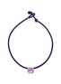 Main View - Click To Enlarge - BEA BONGIASCA - Pop 9K Gold Sterling Silver Enamel Octagon Amethyst Crystal Choker