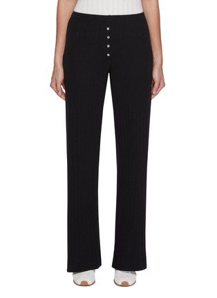 Main View - Click To Enlarge - LESET - Pointelle Cotton Boxer Trousers