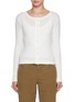 Main View - Click To Enlarge - LESET - Pointelle Crewneck Cotton Cardigan